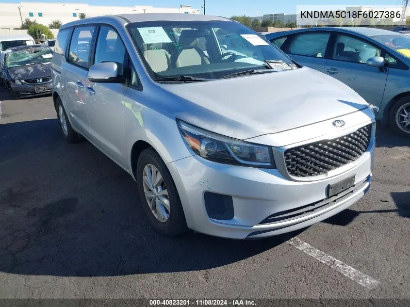 2015 Kia Sedona L VIN: KNDMA5C18F6027386 Lot: 40823201