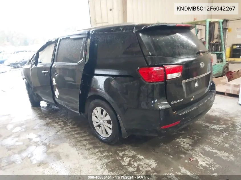 2015 Kia Sedona Lx VIN: KNDMB5C12F6042267 Lot: 40885451