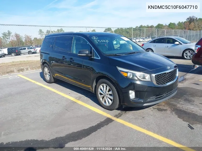 2015 Kia Sedona Ex VIN: KNDMC5C10F6047710 Lot: 40891829