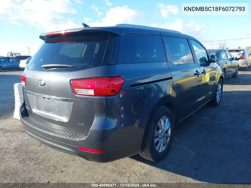 2015 Kia Sedona Lx VIN: KNDMB5C18F6072793 Lot: 40895477