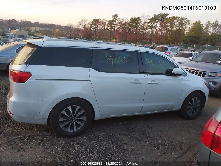 2015 Kia Sedona Sx VIN: KNDMC5C14F6019103 Lot: 40923668