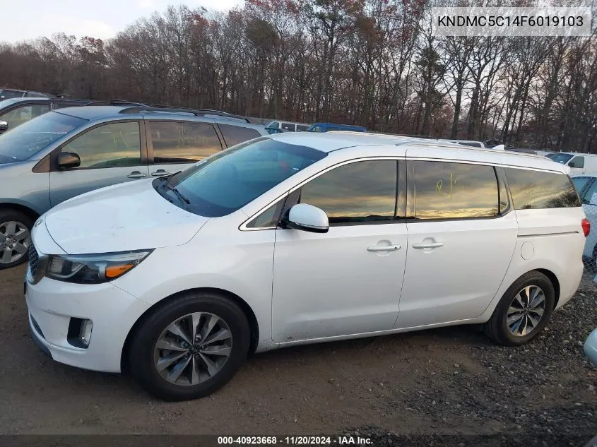 2015 Kia Sedona Sx VIN: KNDMC5C14F6019103 Lot: 40923668