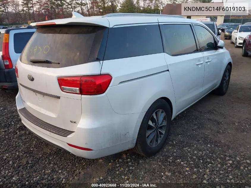 2015 Kia Sedona Sx VIN: KNDMC5C14F6019103 Lot: 40923668