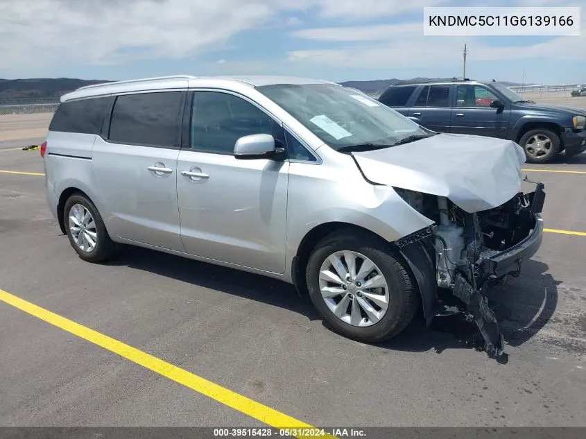 KNDMC5C11G6139166 2016 Kia Sedona Ex