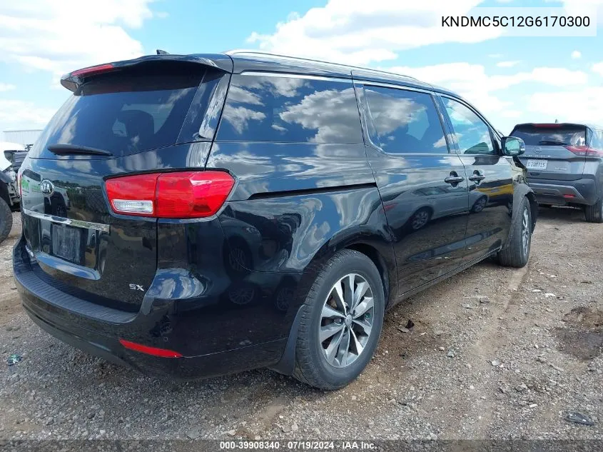 KNDMC5C12G6170300 2016 Kia Sedona Sx