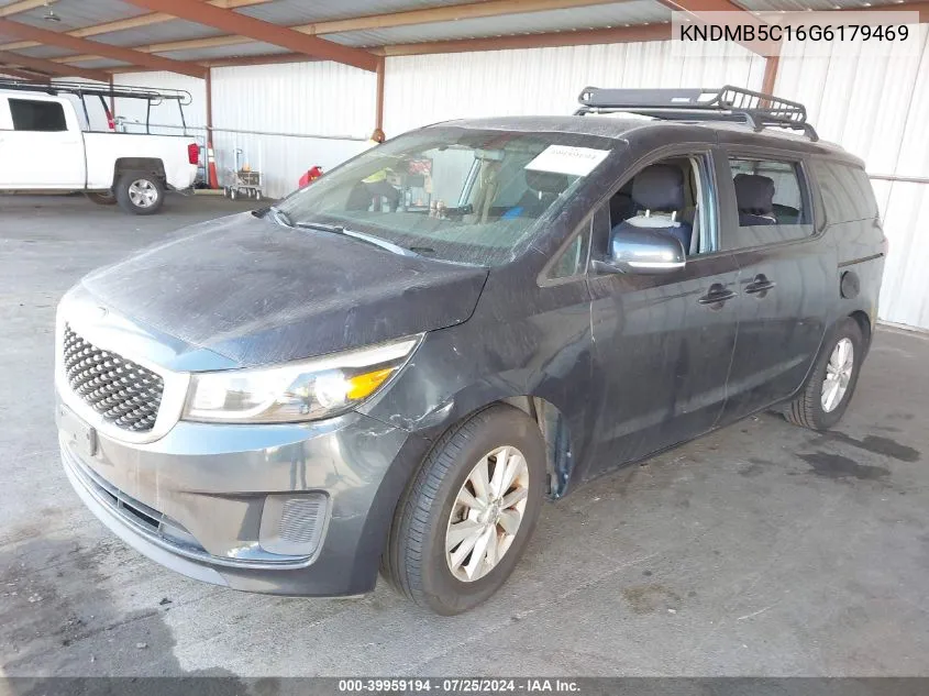 2016 Kia Sedona Lx VIN: KNDMB5C16G6179469 Lot: 39959194