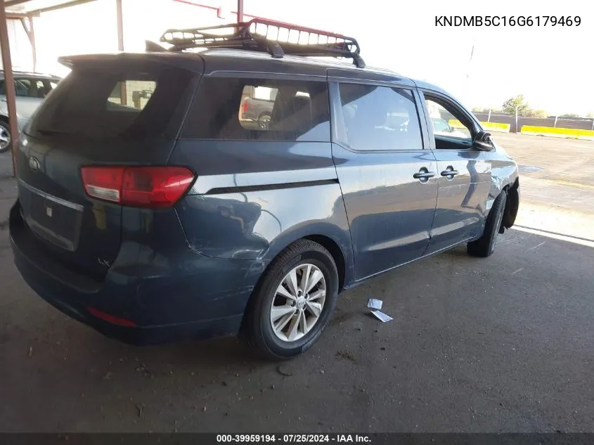 2016 Kia Sedona Lx VIN: KNDMB5C16G6179469 Lot: 39959194