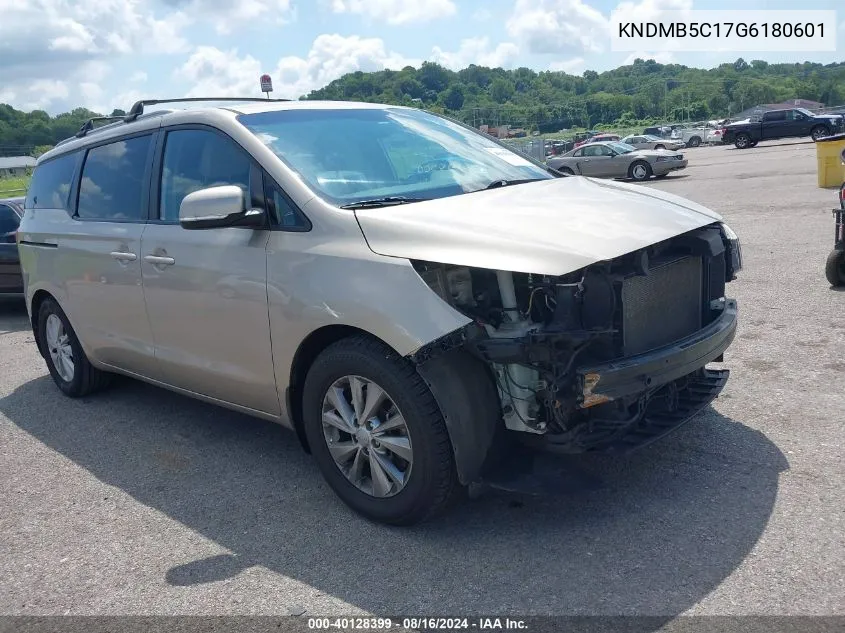 2016 Kia Sedona Lx VIN: KNDMB5C17G6180601 Lot: 40128399