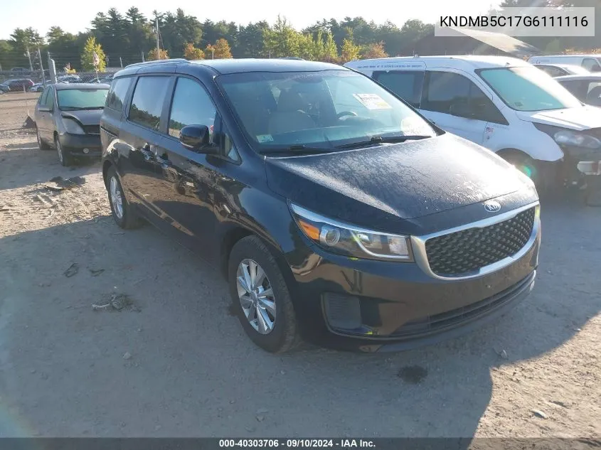 KNDMB5C17G6111116 2016 Kia Sedona Lx