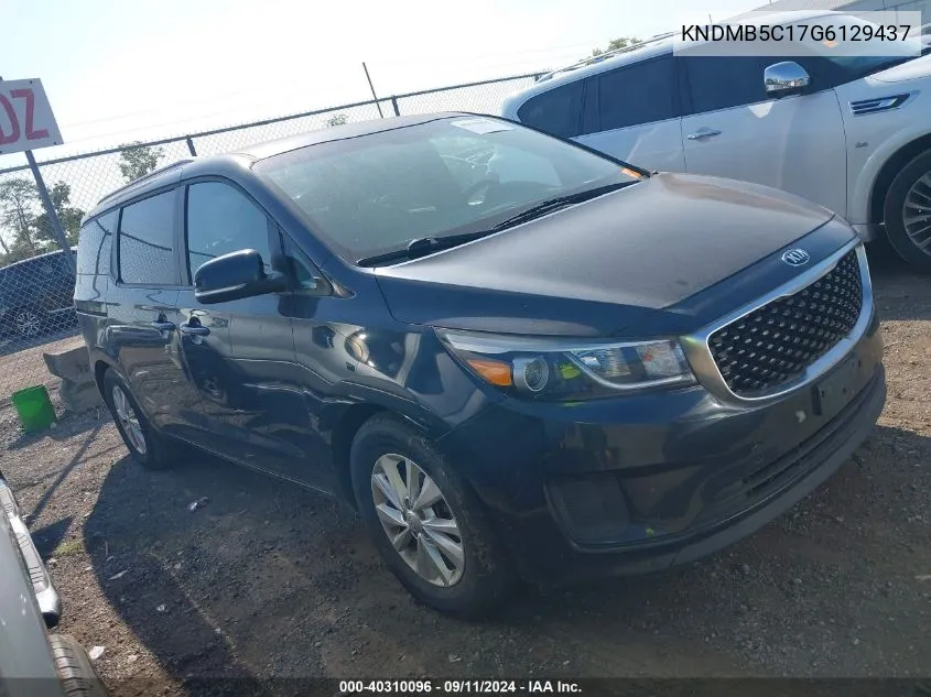 2016 Kia Sedona Lx VIN: KNDMB5C17G6129437 Lot: 40310096