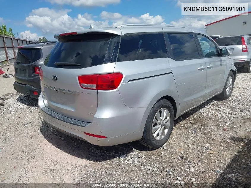 2016 Kia Sedona Lx VIN: KNDMB5C11G6091901 Lot: 40325500