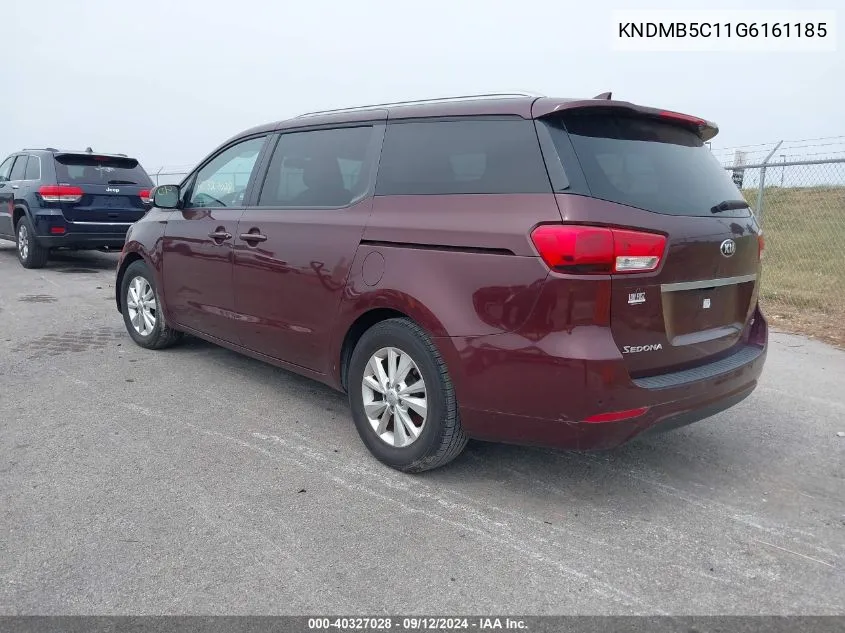 KNDMB5C11G6161185 2016 Kia Sedona Lx