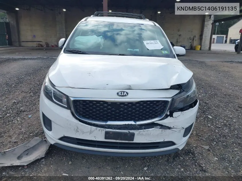 KNDMB5C14G6191135 2016 Kia Sedona Lx