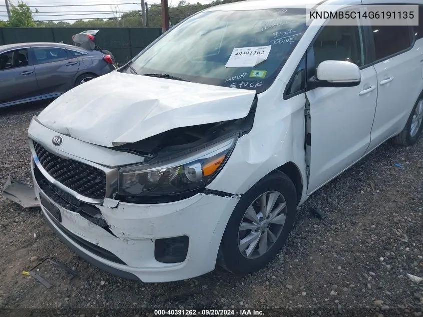 KNDMB5C14G6191135 2016 Kia Sedona Lx