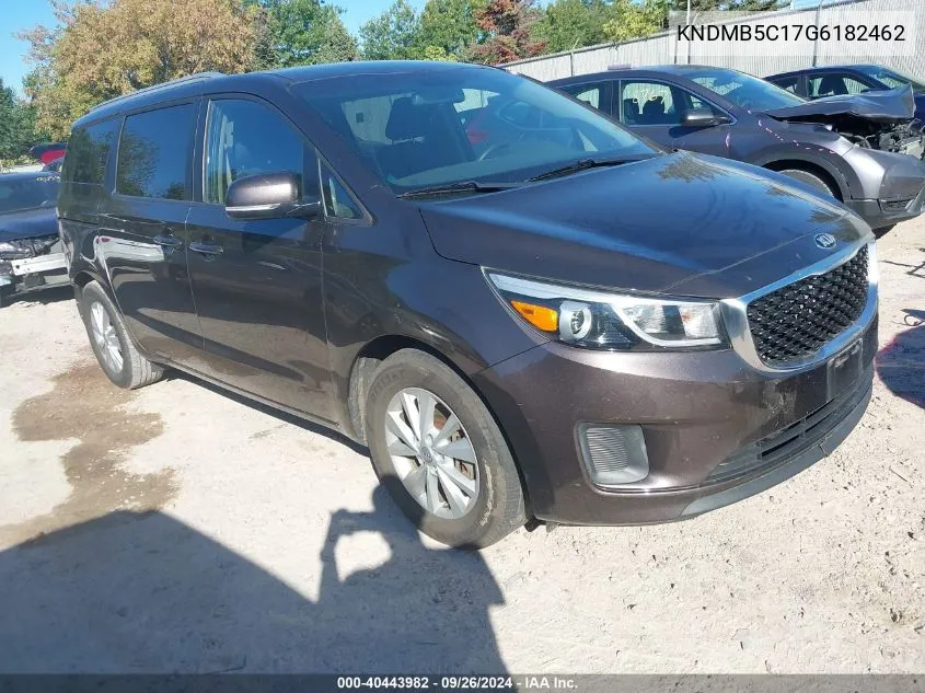 2016 Kia Sedona Lx VIN: KNDMB5C17G6182462 Lot: 40443982