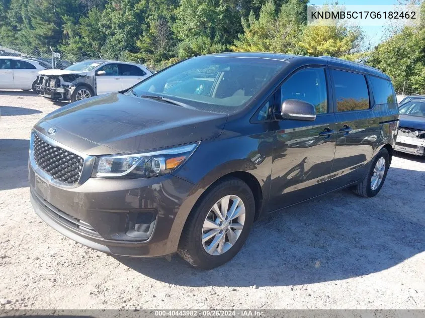 2016 Kia Sedona Lx VIN: KNDMB5C17G6182462 Lot: 40443982