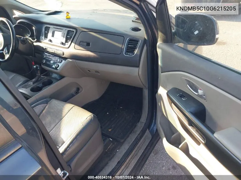 KNDMB5C10G6215205 2016 Kia Sedona Lx