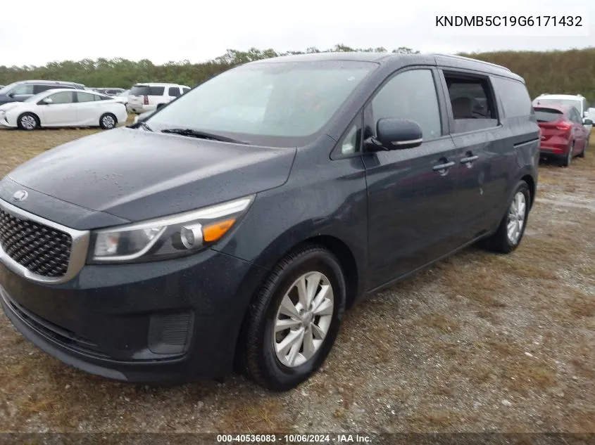 2016 Kia Sedona Lx VIN: KNDMB5C19G6171432 Lot: 40536083