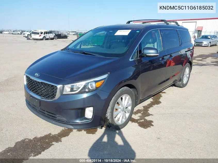 2016 Kia Sedona Ex VIN: KNDMC5C11G6185032 Lot: 40620114