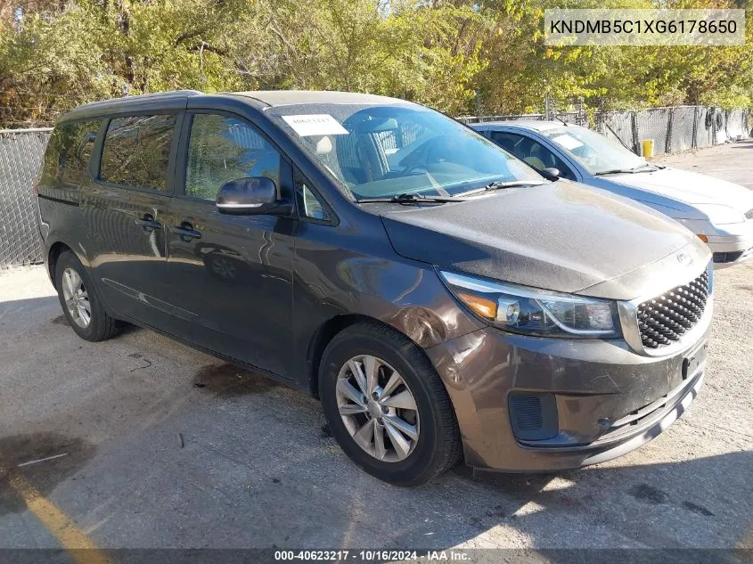 KNDMB5C1XG6178650 2016 Kia Sedona Lx