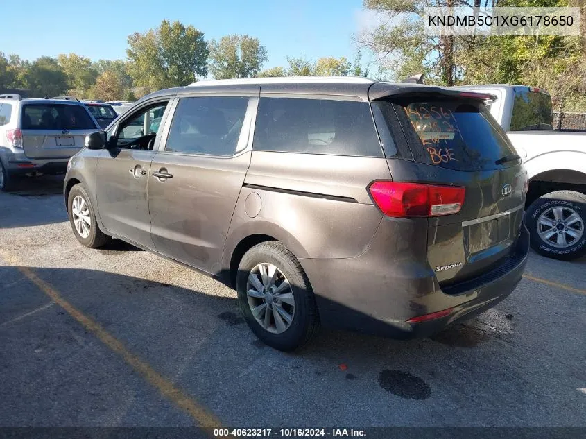 KNDMB5C1XG6178650 2016 Kia Sedona Lx