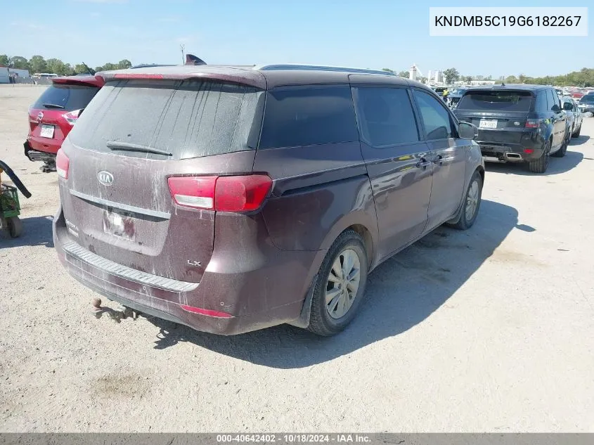 2016 Kia Sedona Lx VIN: KNDMB5C19G6182267 Lot: 40642402