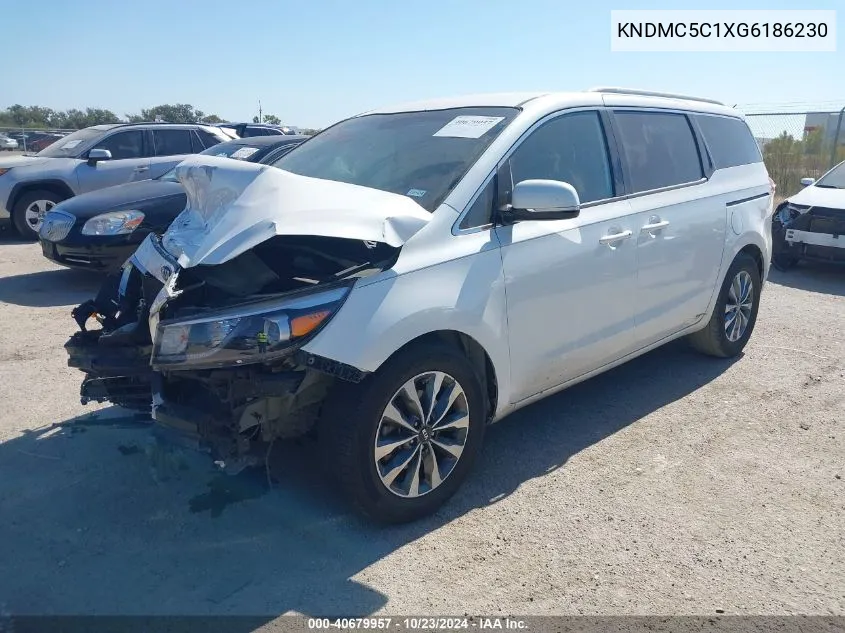 2016 Kia Sedona Sx VIN: KNDMC5C1XG6186230 Lot: 40679957