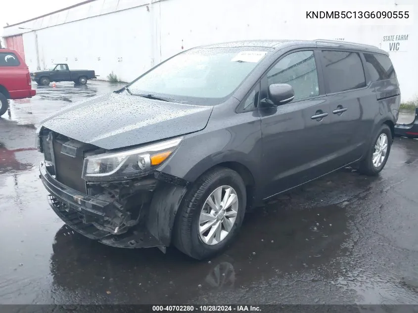 2016 Kia Sedona Lx VIN: KNDMB5C13G6090555 Lot: 40702280