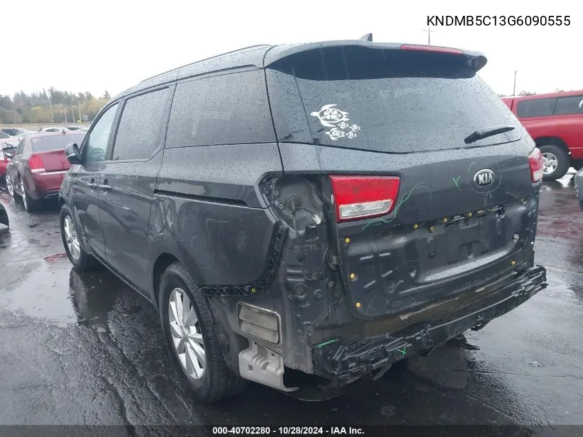 2016 Kia Sedona Lx VIN: KNDMB5C13G6090555 Lot: 40702280