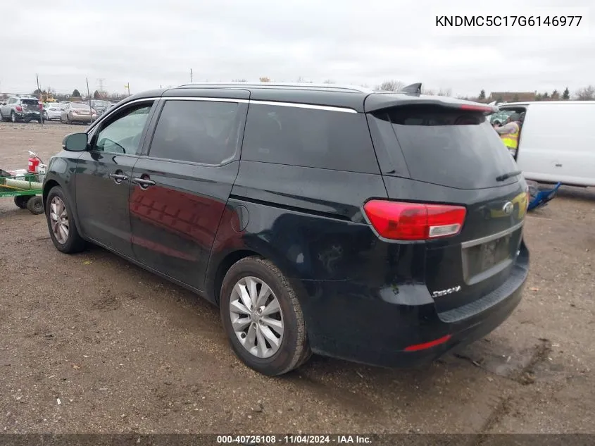 2016 Kia Sedona Ex VIN: KNDMC5C17G6146977 Lot: 40725108