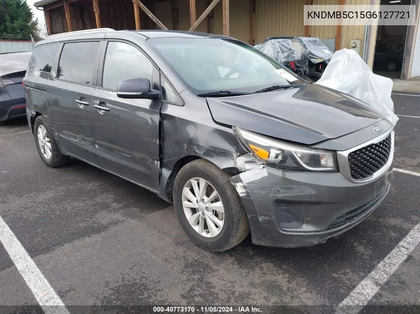 2016 Kia Sedona Lx VIN: KNDMB5C15G6127721 Lot: 40773170