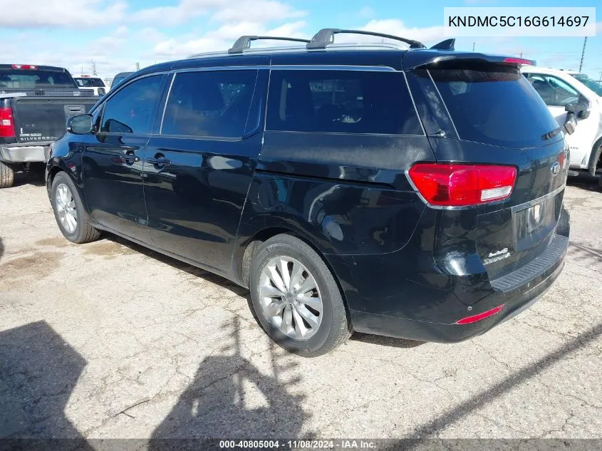 2016 Kia Sedona Ex VIN: KNDMC5C16G614697 Lot: 40805004