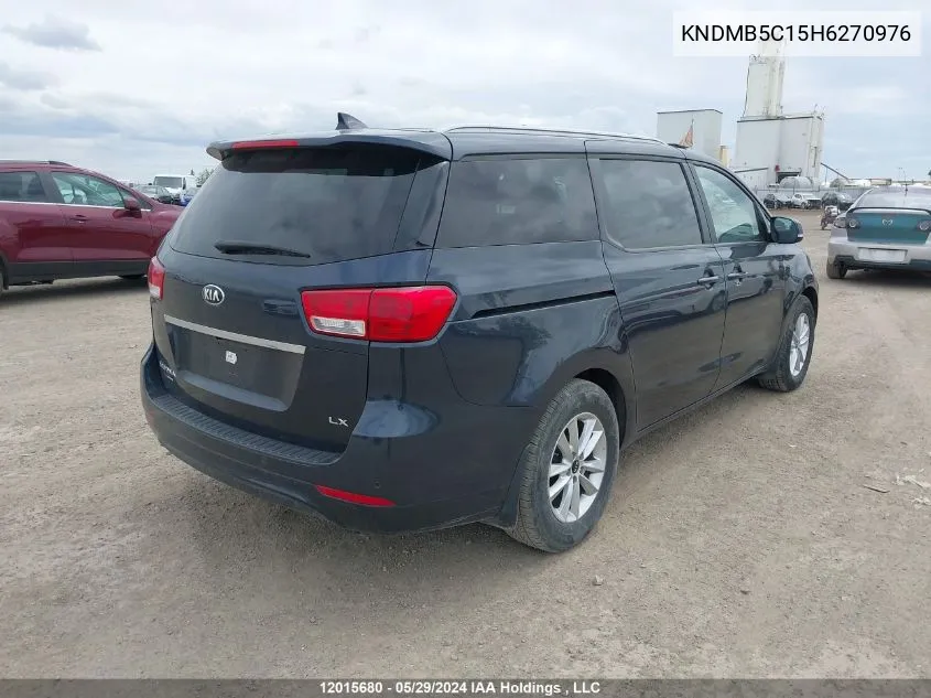 2017 Kia Sedona VIN: KNDMB5C15H6270976 Lot: 12015680