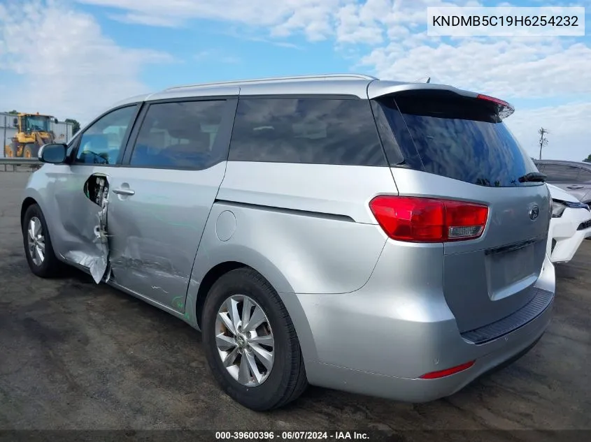 2017 Kia Sedona Lx VIN: KNDMB5C19H6254232 Lot: 39600396