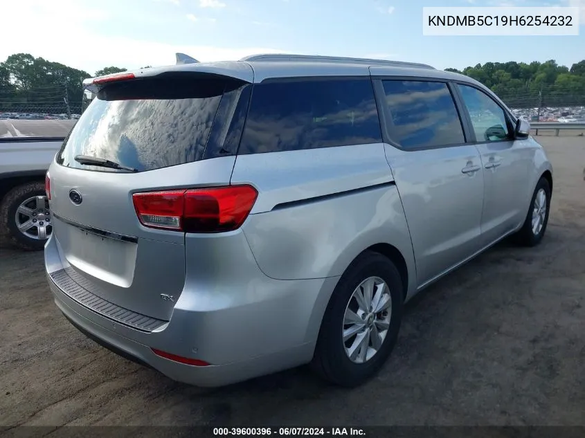 2017 Kia Sedona Lx VIN: KNDMB5C19H6254232 Lot: 39600396