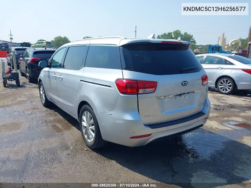 2017 Kia Sedona Ex VIN: KNDMC5C12H6256577 Lot: 39820350