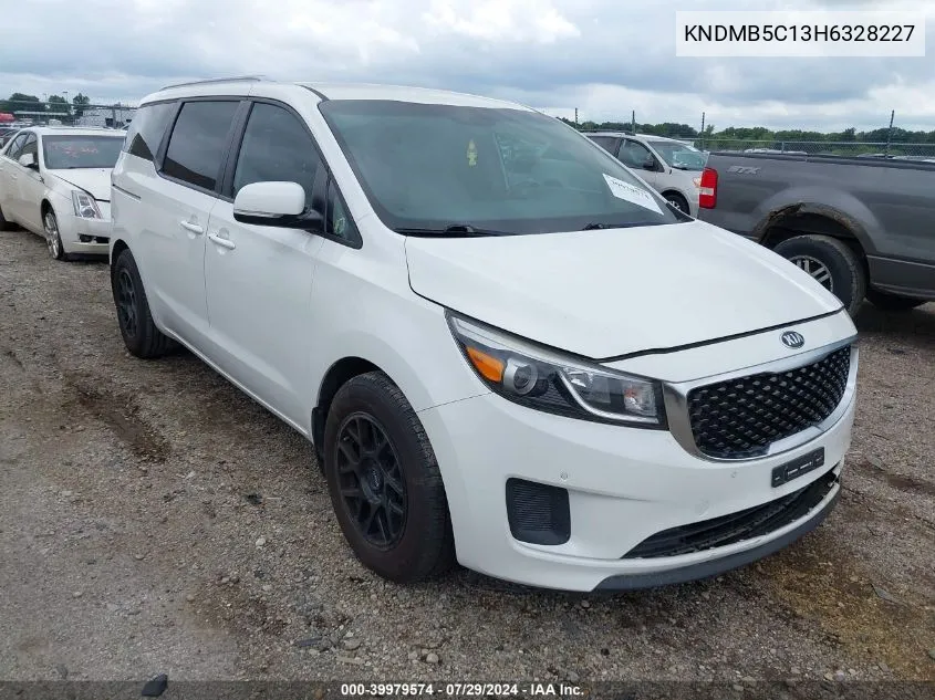 2017 Kia Sedona Lx VIN: KNDMB5C13H6328227 Lot: 39979574