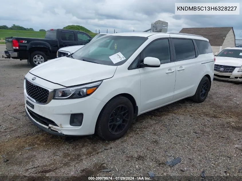 2017 Kia Sedona Lx VIN: KNDMB5C13H6328227 Lot: 39979574