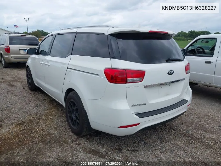 2017 Kia Sedona Lx VIN: KNDMB5C13H6328227 Lot: 39979574