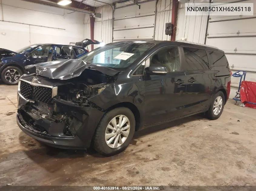 2017 Kia Sedona Lx VIN: KNDMB5C1XH6245118 Lot: 40153914