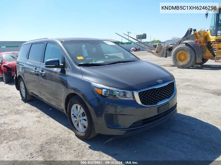 2017 Kia Sedona Lx VIN: KNDMB5C1XH6246298 Lot: 40275801