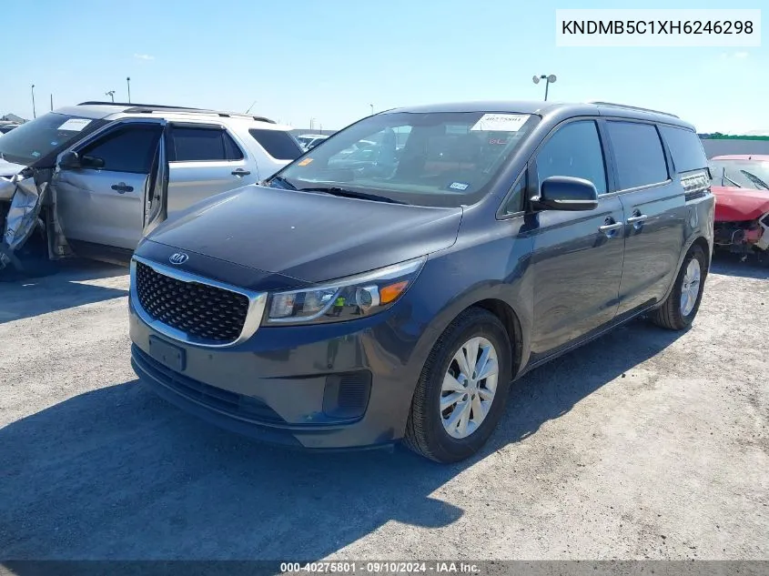 2017 Kia Sedona Lx VIN: KNDMB5C1XH6246298 Lot: 40275801