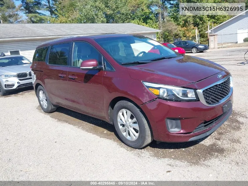 2017 Kia Sedona Lx VIN: KNDMB5C15H6326995 Lot: 40295845