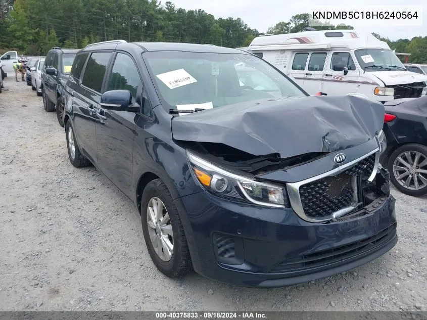 2017 Kia Sedona Lx VIN: KNDMB5C18H6240564 Lot: 40375833