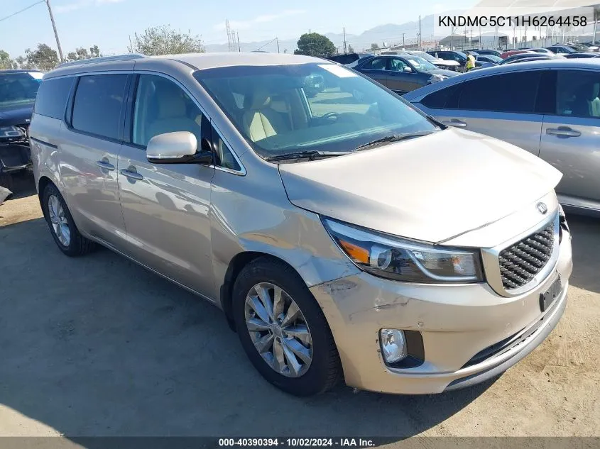 2017 Kia Sedona Ex VIN: KNDMC5C11H6264458 Lot: 40390394