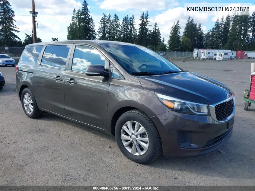 KNDMB5C12H6243878 2017 Kia Sedona Lx