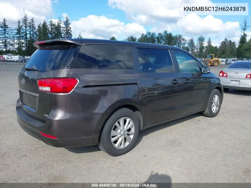 KNDMB5C12H6243878 2017 Kia Sedona Lx