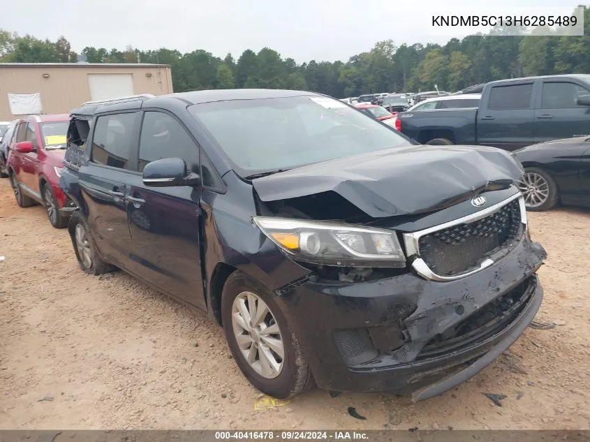 2017 Kia Sedona Lx VIN: KNDMB5C13H6285489 Lot: 40416478