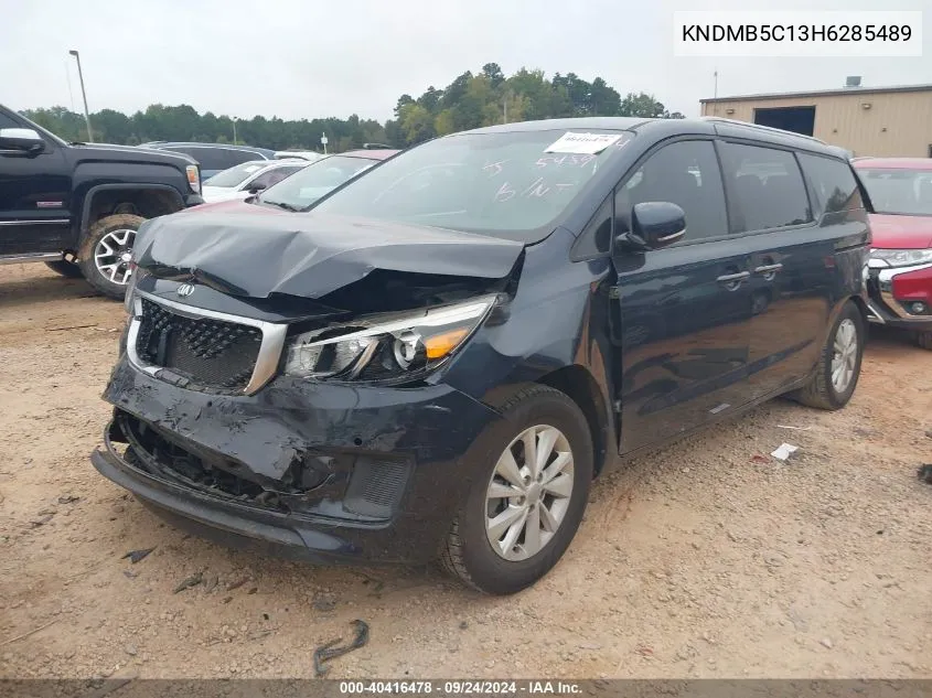 2017 Kia Sedona Lx VIN: KNDMB5C13H6285489 Lot: 40416478