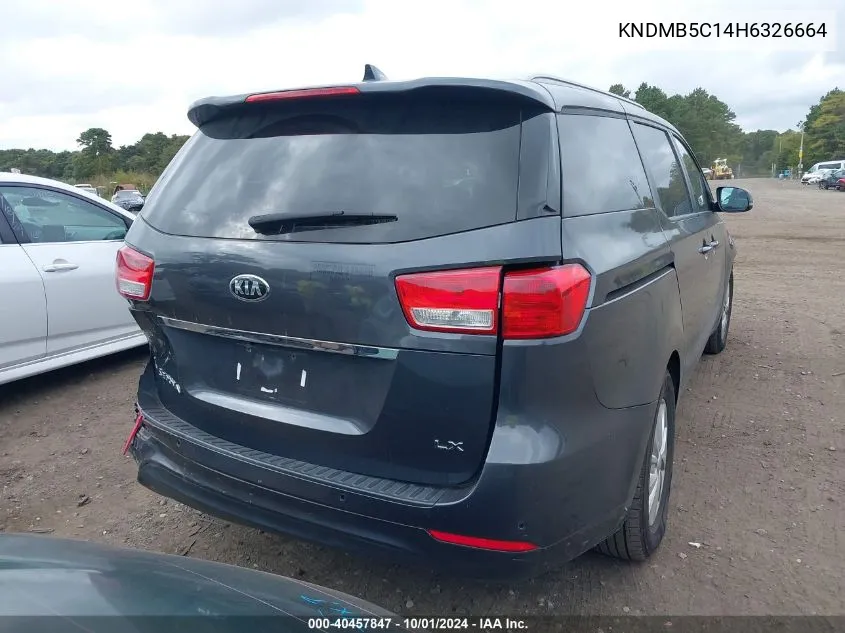 KNDMB5C14H6326664 2017 Kia Sedona Lx